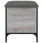 vidaXL Banco con almacenaje madera ingeniería gris Sonoma 42x42x45 cm vidaXL Banco con almacenaje madera ingeniería gris Sonoma 42x42x45 cm