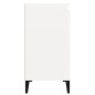 vidaXL Mesita de noche madera contrachapada blanco brillo 40x35x70 cm vidaXL Mesita de noche madera contrachapada blanco brillo 40x35x70 cm
