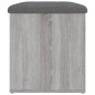 vidaXL Banco con almacenaje madera ingeniería gris Sonoma 62x42x45 cm