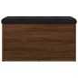 vidaXL Banco con almacenaje madera ingeniería roble marrón 82x42x45 cm vidaXL Banco con almacenaje madera ingeniería roble marrón 82x42x45 cm