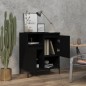 vidaXL Aparador de madera contrachapada negro 60x35x70 cm vidaXL Aparador de madera contrachapada negro 60x35x70 cm