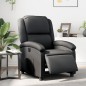 vidaXL Sillón reclinable eléctrico de cuero auténtico negro vidaXL Sillón reclinable eléctrico de cuero auténtico negro