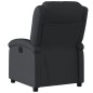 vidaXL Sillón reclinable eléctrico de cuero auténtico negro vidaXL Sillón reclinable eléctrico de cuero auténtico negro