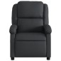vidaXL Sillón reclinable eléctrico de cuero auténtico negro vidaXL Sillón reclinable eléctrico de cuero auténtico negro