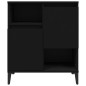 vidaXL Aparador de madera contrachapada negro 60x35x70 cm vidaXL Aparador de madera contrachapada negro 60x35x70 cm
