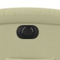 vidaXL Sillón reclinable eléctrico de cuero auténtico blanco crema vidaXL Sillón reclinable eléctrico de cuero auténtico blanco crema