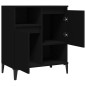 vidaXL Aparador de madera contrachapada negro 60x35x70 cm vidaXL Aparador de madera contrachapada negro 60x35x70 cm