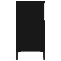 vidaXL Aparador de madera contrachapada negro 60x35x70 cm vidaXL Aparador de madera contrachapada negro 60x35x70 cm