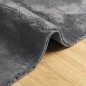 vidaXL Alfombra de pelo corto suave lavable HUARTE antracita 80x250 cm