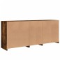 vidaXL Aparador con luces LED roble ahumado 162x37x67 cm vidaXL Aparador con luces LED roble ahumado 162x37x67 cm