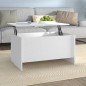vidaXL Mesa de centro madera contrachapada blanco 80x55,5x41,5 cm vidaXL Mesa de centro madera contrachapada blanco 80x55,5x41,5 cm