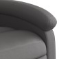 vidaXL Sillón reclinable de masaje eléctrico cuero auténtico gris vidaXL Sillón reclinable de masaje eléctrico cuero auténtico gris