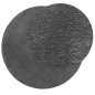 vidaXL Alfombra de pelo corto suave lavable HUARTE antracita Ø 100 cm vidaXL Alfombra de pelo corto suave lavable HUARTE antracita Ø 100 cm