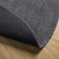 vidaXL Alfombra de pelo corto suave lavable HUARTE antracita Ø 100 cm vidaXL Alfombra de pelo corto suave lavable HUARTE antracita Ø 100 cm