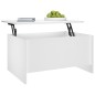 vidaXL Mesa de centro madera contrachapada blanco 80x55,5x41,5 cm vidaXL Mesa de centro madera contrachapada blanco 80x55,5x41,5 cm