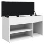 vidaXL Banco zapatero madera de ingeniería blanco 82x32x45,5 cm vidaXL Banco zapatero madera de ingeniería blanco 82x32x45,5 cm