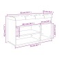 vidaXL Banco zapatero madera de ingeniería blanco 82x32x45,5 cm vidaXL Banco zapatero madera de ingeniería blanco 82x32x45,5 cm