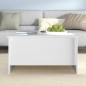 vidaXL Mesa de centro madera contrachapada blanco 80x55,5x41,5 cm vidaXL Mesa de centro madera contrachapada blanco 80x55,5x41,5 cm