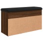 vidaXL Banco zapatero madera de ingeniería marrón roble 82x32x45,5 cm vidaXL Banco zapatero madera de ingeniería marrón roble 82x32x45,5 cm