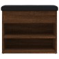vidaXL Banco zapatero madera de ingeniería marrón roble 62x32x50 cm vidaXL Banco zapatero madera de ingeniería marrón roble 62x32x50 cm