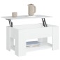 vidaXL Mesa de centro madera contrachapada blanco 79x49x41 cm vidaXL Mesa de centro madera contrachapada blanco 79x49x41 cm