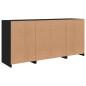 vidaXL Aparador con luces LED negro 142,5x37x67 cm vidaXL Aparador con luces LED negro 142,5x37x67 cm