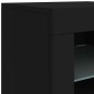 vidaXL Aparador con luces LED negro 142,5x37x67 cm vidaXL Aparador con luces LED negro 142,5x37x67 cm