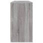 vidaXL Aparador con luces LED gris Sonoma 142,5x37x67 cm vidaXL Aparador con luces LED gris Sonoma 142,5x37x67 cm