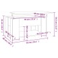 vidaXL Mesa de centro madera contrachapada blanco 79x49x41 cm vidaXL Mesa de centro madera contrachapada blanco 79x49x41 cm