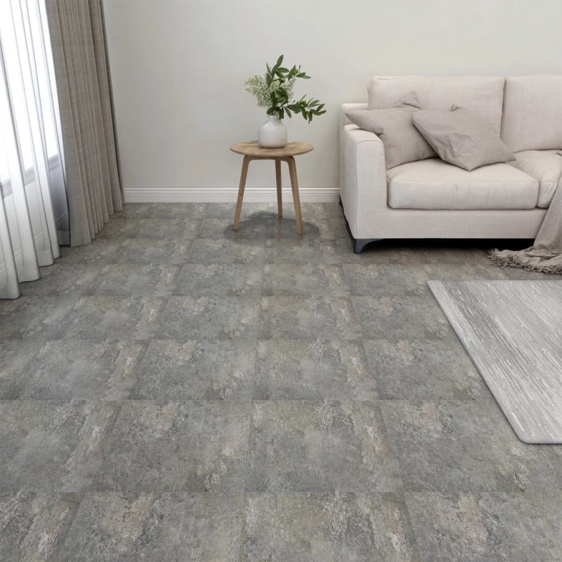 vidaXL Tarimas autoadhesivas 20 piezas PVC 1,86 m² gris vidaXL Tarimas autoadhesivas 20 piezas PVC 1,86 m² gris
