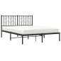 vidaXL Estructura de cama con cabecero metal negro 140x200 cm vidaXL Estructura de cama con cabecero metal negro 140x200 cm