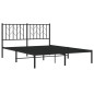 vidaXL Estructura de cama con cabecero metal negro 140x200 cm vidaXL Estructura de cama con cabecero metal negro 140x200 cm