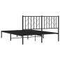 vidaXL Estructura de cama con cabecero metal negro 140x200 cm vidaXL Estructura de cama con cabecero metal negro 140x200 cm