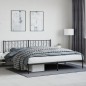 vidaXL Estructura de cama con cabecero metal negro 200x200 cm vidaXL Estructura de cama con cabecero metal negro 200x200 cm