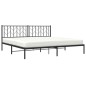 vidaXL Estructura de cama con cabecero metal negro 200x200 cm vidaXL Estructura de cama con cabecero metal negro 200x200 cm