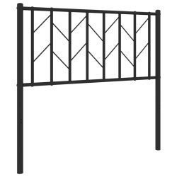 vidaXL Cabecero de metal negro 90 cm