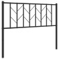 vidaXL Cabecero de metal negro 107 cm vidaXL Cabecero de metal negro 107 cm