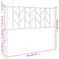 vidaXL Cabecero de metal negro 107 cm vidaXL Cabecero de metal negro 107 cm