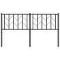 vidaXL Cabecero de metal negro 150 cm vidaXL Cabecero de metal negro 150 cm