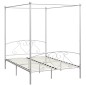 vidaXL Estructura de cama con dosel metal blanco 140x200 cm vidaXL Estructura de cama con dosel metal blanco 140x200 cm