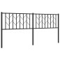 vidaXL Cabecero de metal negro 180 cm vidaXL Cabecero de metal negro 180 cm