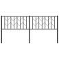 vidaXL Cabecero de metal negro 180 cm vidaXL Cabecero de metal negro 180 cm