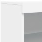 vidaXL Aparadores con luces LED 3 piezas madera de ingeniería blanco vidaXL Aparadores con luces LED 3 piezas madera de ingeniería blanco