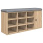 vidaXL Banco zapatero madera de ingeniería roble Sonoma 102x32x50 cm vidaXL Banco zapatero madera de ingeniería roble Sonoma 102x32x50 cm