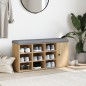 vidaXL Banco zapatero madera de ingeniería roble Sonoma 102x32x50 cm vidaXL Banco zapatero madera de ingeniería roble Sonoma 102x32x50 cm