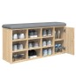 vidaXL Banco zapatero madera de ingeniería roble Sonoma 102x32x50 cm vidaXL Banco zapatero madera de ingeniería roble Sonoma 102x32x50 cm