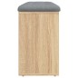 vidaXL Banco zapatero madera de ingeniería roble Sonoma 102x32x50 cm vidaXL Banco zapatero madera de ingeniería roble Sonoma 102x32x50 cm