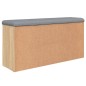 vidaXL Banco zapatero madera de ingeniería roble Sonoma 102x32x50 cm vidaXL Banco zapatero madera de ingeniería roble Sonoma 102x32x50 cm