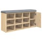 vidaXL Banco zapatero madera de ingeniería roble Sonoma 102x32x50 cm vidaXL Banco zapatero madera de ingeniería roble Sonoma 102x32x50 cm