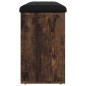 vidaXL Banco zapatero madera de ingeniería roble ahumado 102x32x50 cm vidaXL Banco zapatero madera de ingeniería roble ahumado 102x32x50 cm